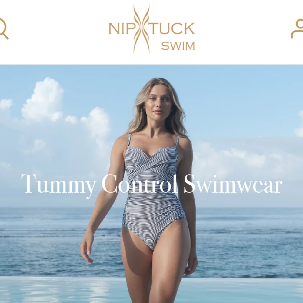 NIP TUCK SZ 8 LONG  AUSTRAILIANL SCULPTED TUMMY CONTROL ONE PIECE